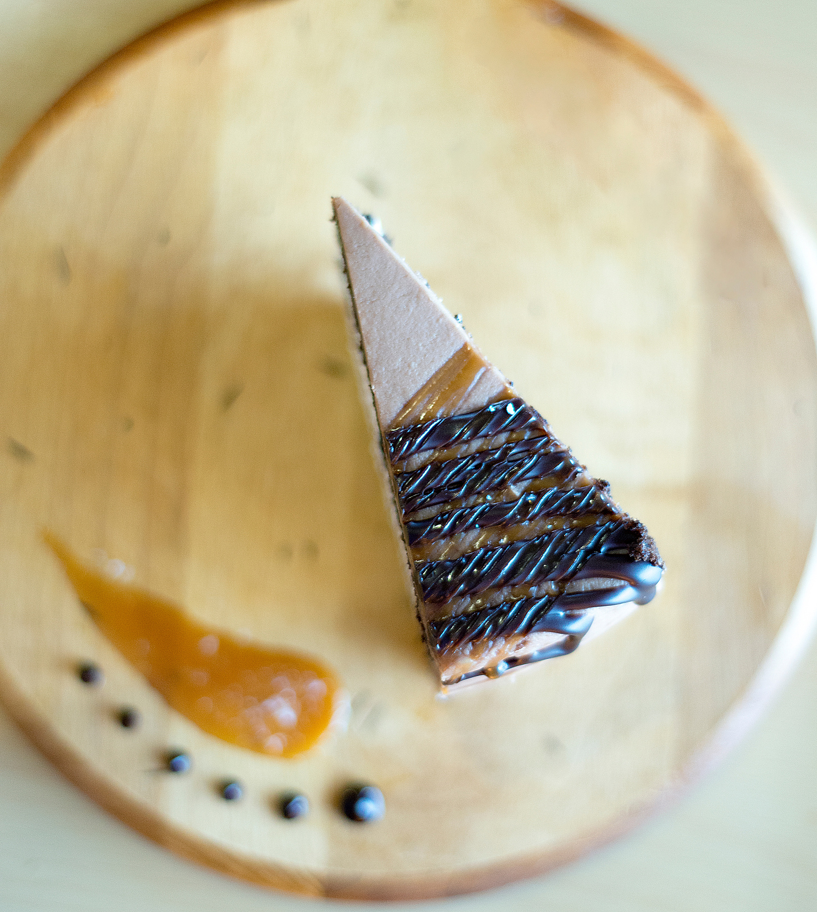 dark chocolate, caramel, styled, wood, pretty, made in house,