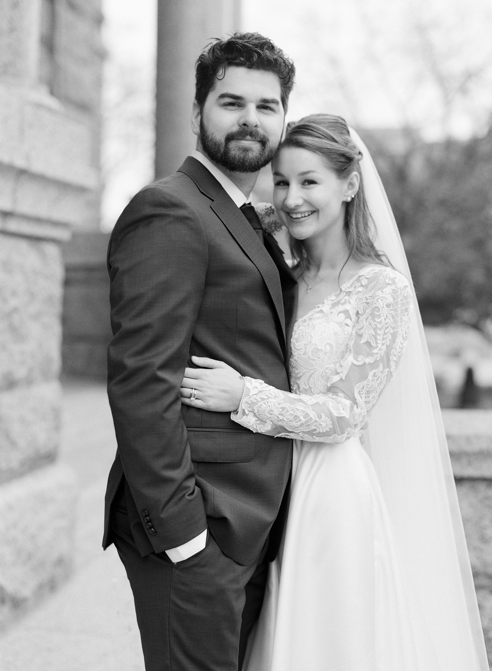Tarrant County Courthouse Wedding shot on medium format film Amber Shumake Photo