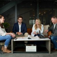 JAW Architects in their Fort Worth based design studio portrait by Amber Shumake studio photographer
