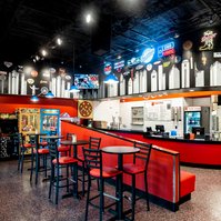 Interior photography of Mama's Pizza in Dallas designed by JAW Architects photography by Amber Shumake studio photographer