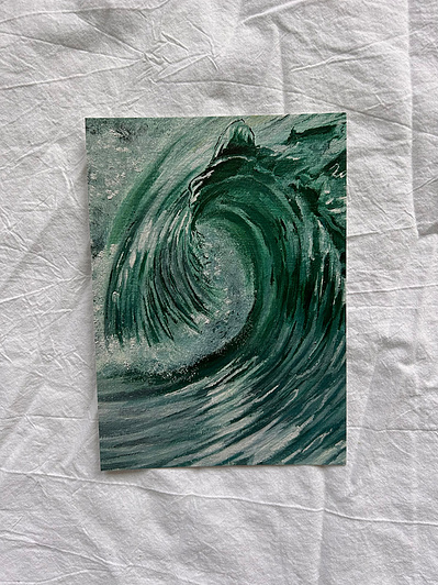 one wave painting