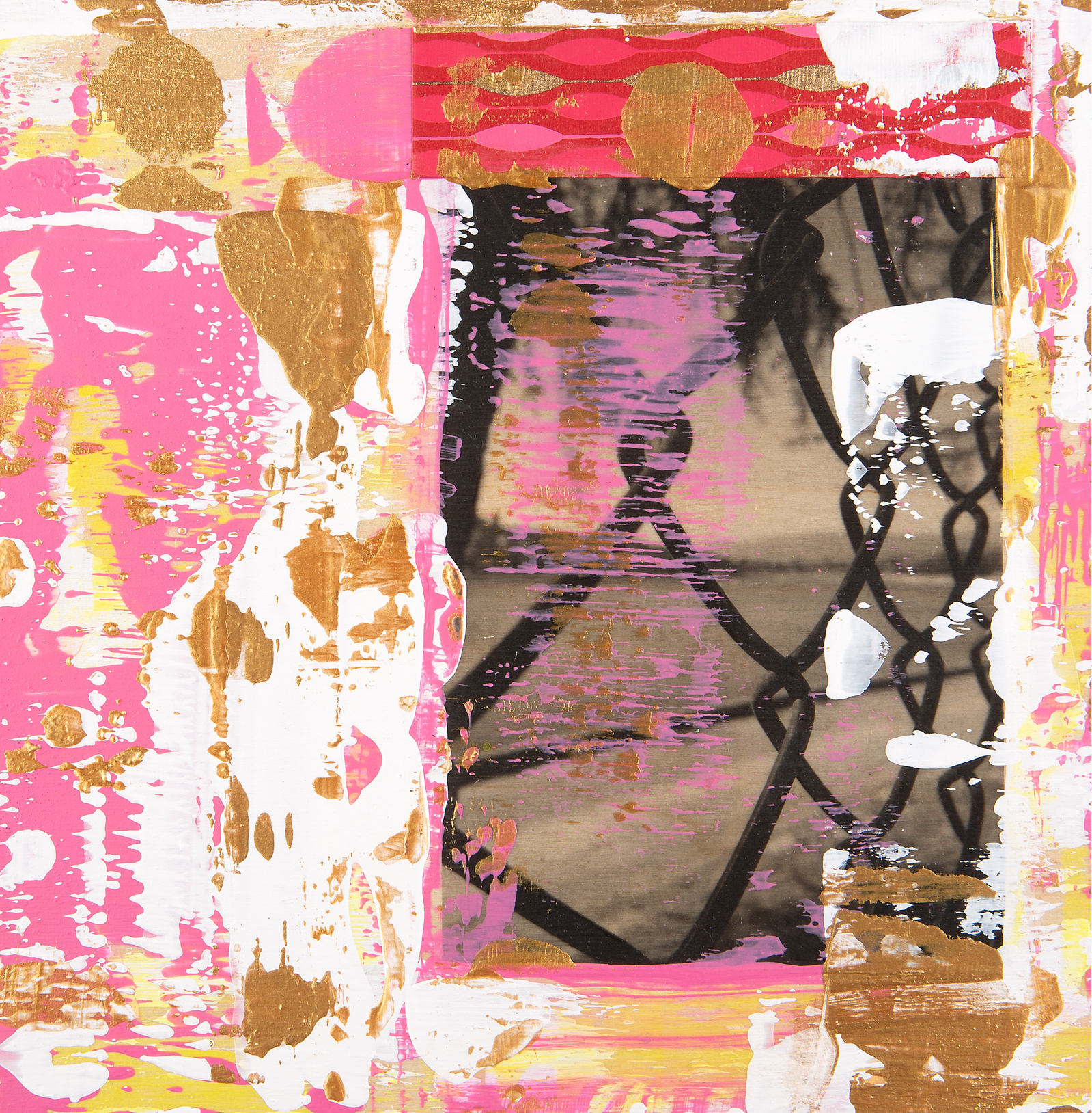Michelle Victoria, Contemporary Art, Art, Emerging artist, Design, Interior design, Loft, Contemporary, Mixed Media, Los Angeles, California, Silverlake, pink, gold, white