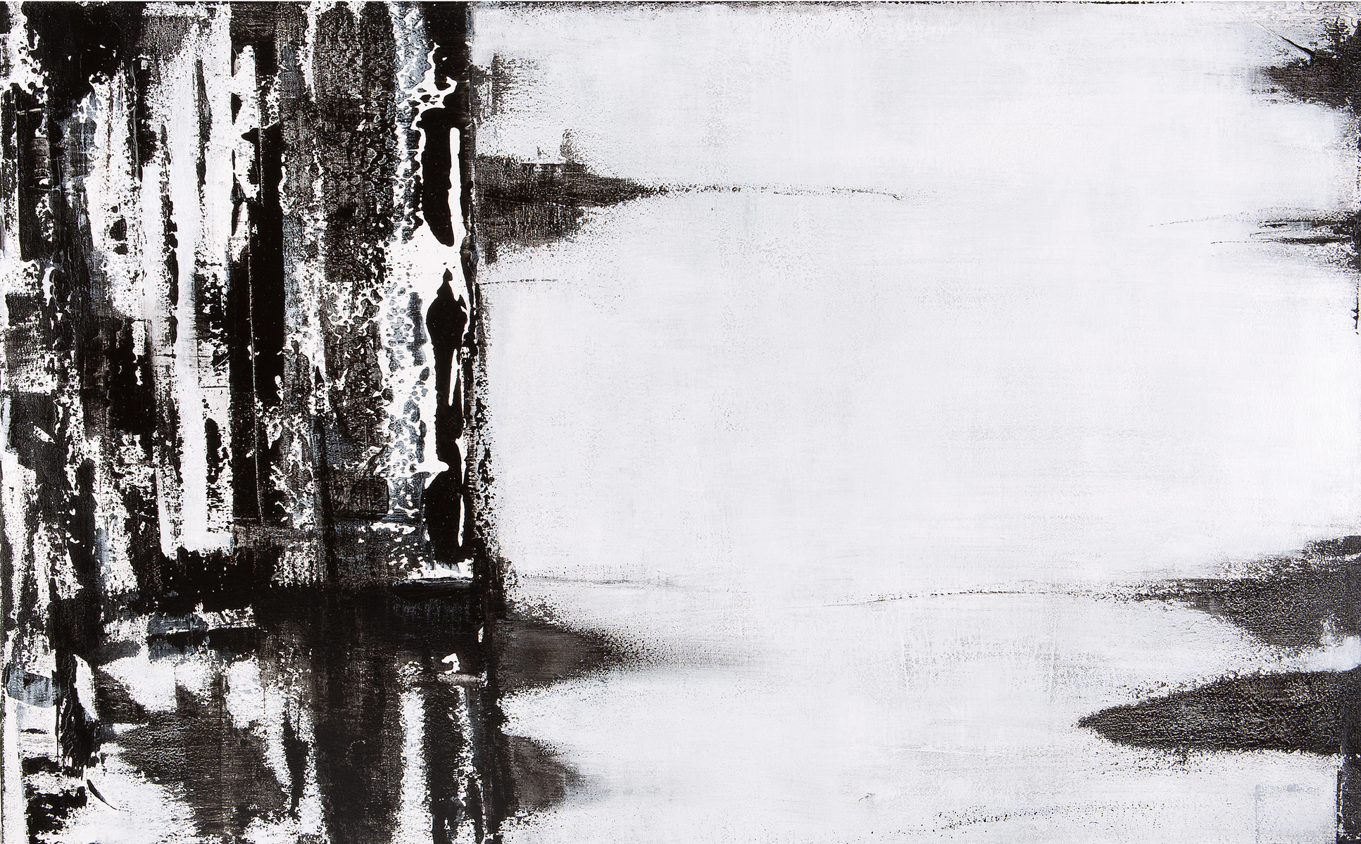 Michelle Victoria, Abstract painting, Contemporary Art, Ed Moses, Art, Emerging artist, Design, Interior design, Abstract, Black, White, Zen, Minimalism