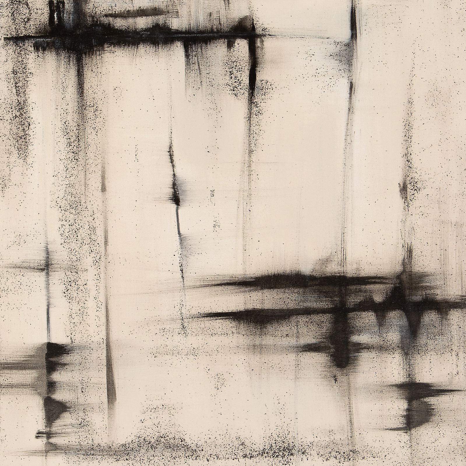 Michelle Victoria, Abstract painting, Contemporary Art, Art, Emerging artist, Design, Interior design, Abstract, Black, Beige, Zen, Minimalism
