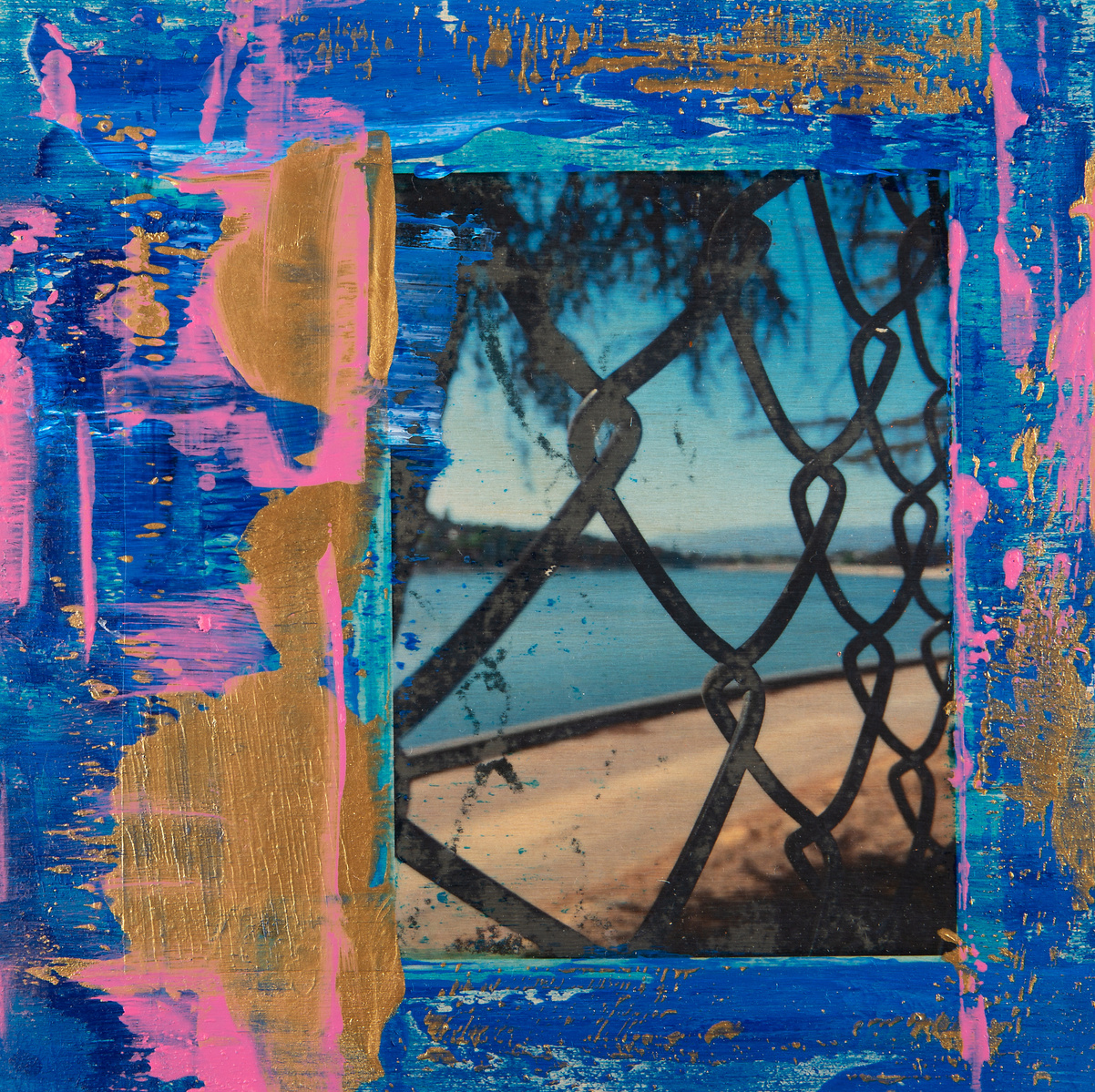 Michelle Victoria, Contemporary Art, Art, Emerging artist, Design, Interior design, Loft, Contemporary, Mixed Media, Los Angeles, California, SilverLake, blue, pink, gold