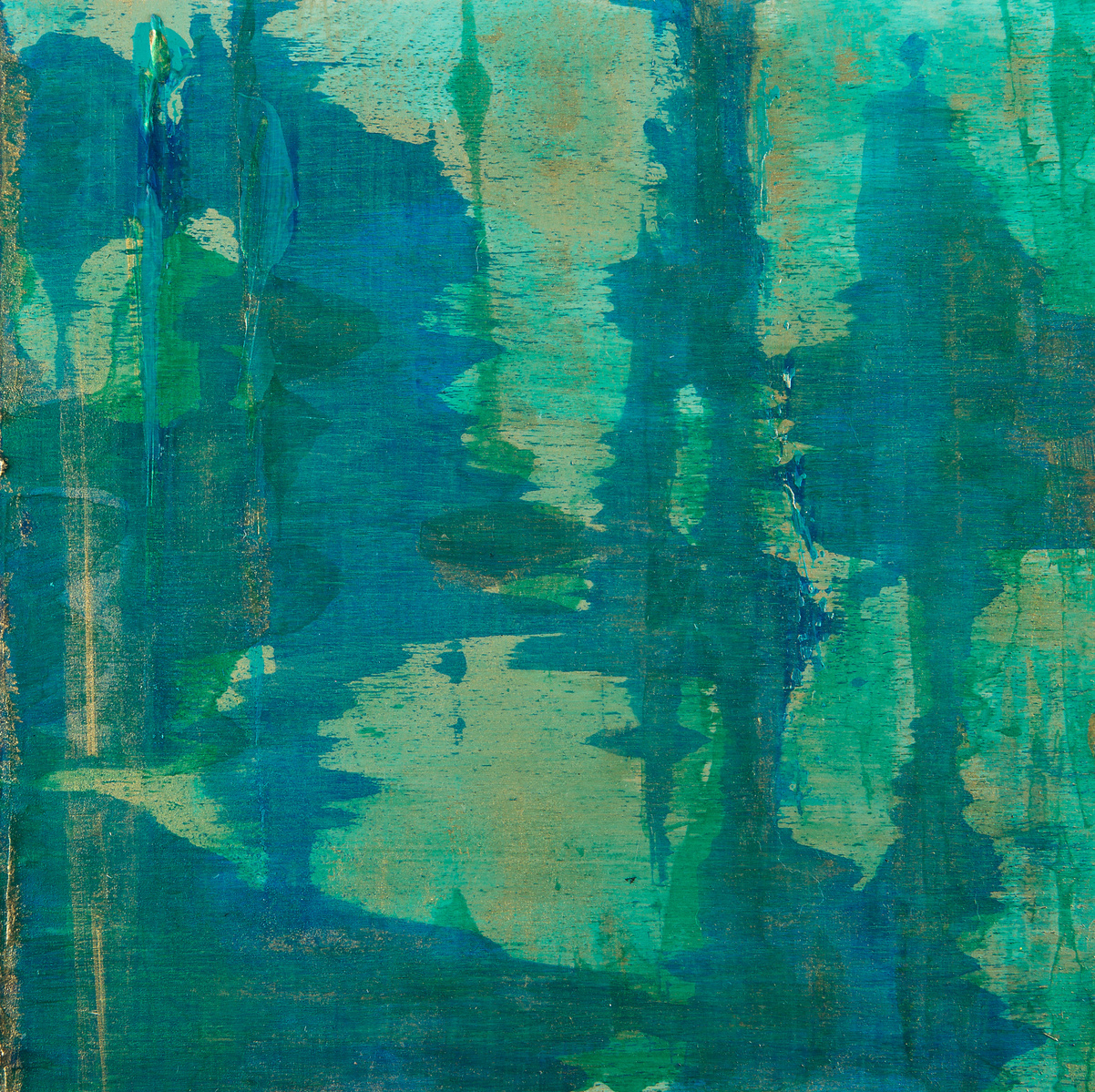 Michelle Victoria, Abstract painting, Contemporary Art, Art, Emerging Artist, Design, Interior Design, Abstract, Loft, Water, Blue, Green, Contemporary, Gold