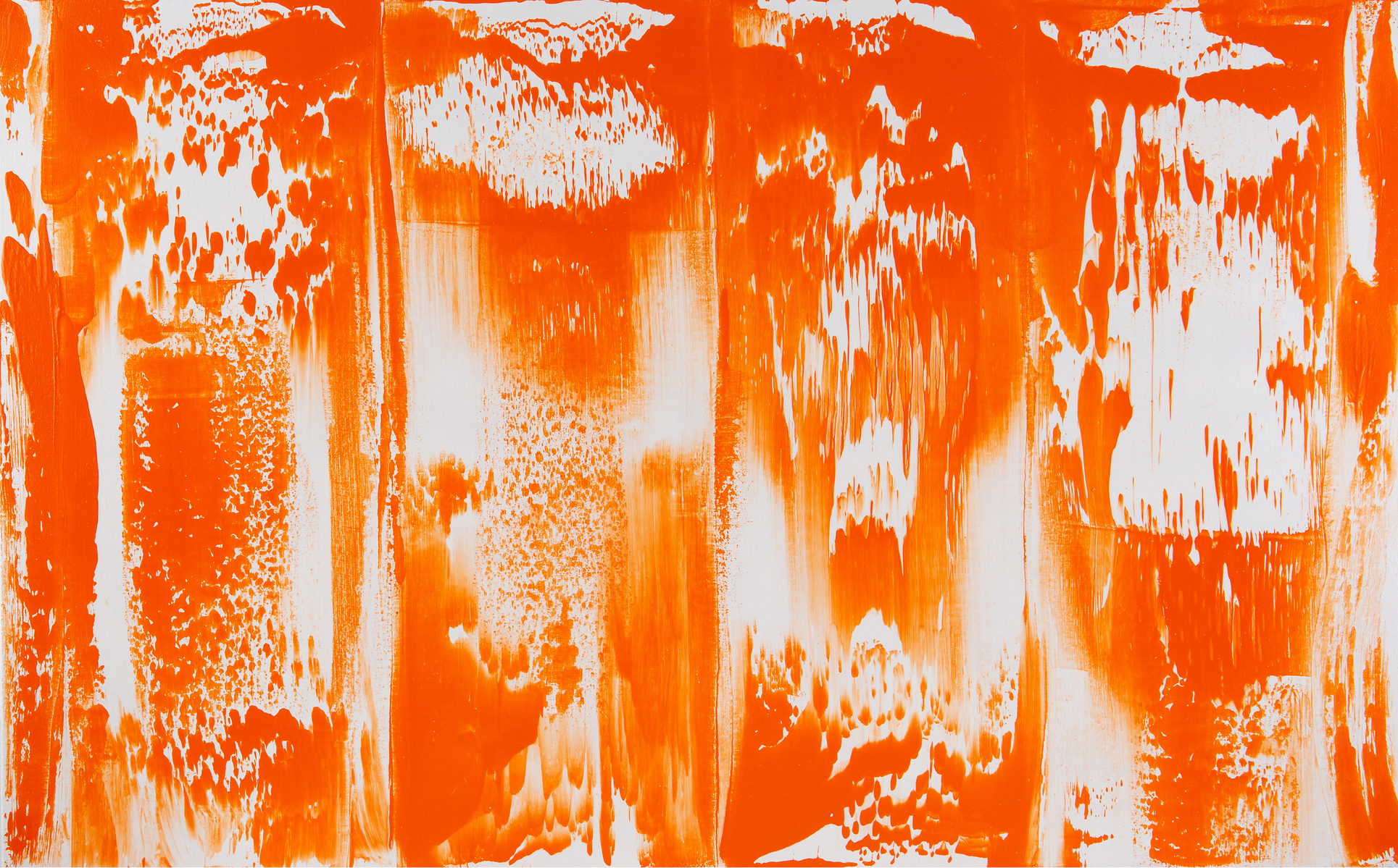 Michelle Victoria, Abstract painting, Contemporary Art, Gerhard Richter, Art, Emerging artist, Design, Interior design, Abstract expressionism, Ed Moses, Orange, White