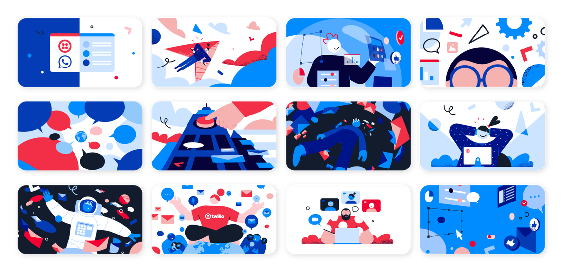 Crafting engaging graphic elements and character designs for a range of Twilio films. My work includes captivating storyboards, diverse digital assets, and custom interfaces to promote Twilio's services. The objective was to boost user engagement.