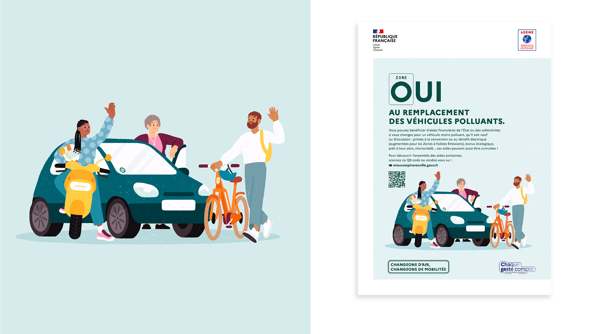 Affiche Ademe : 