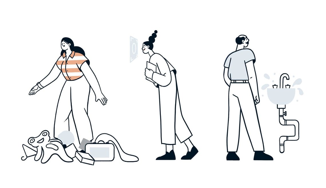 Collection de personnages expressifs au trait fluide, poses dynamiques et attitudes authentiques, scènes de vie et personnages attachants
