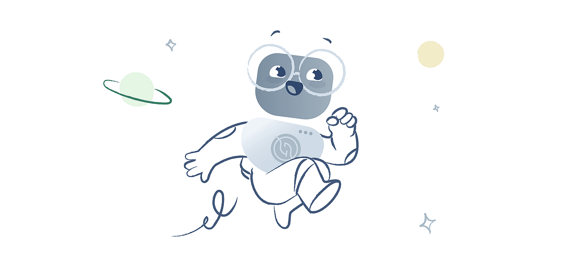 Mascotte bondissante et accueillante, guide sympathique dans l'univers de l'accessibilité