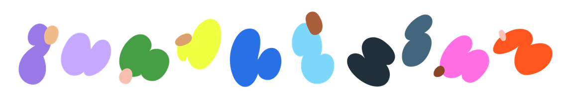 A color palette created for this series