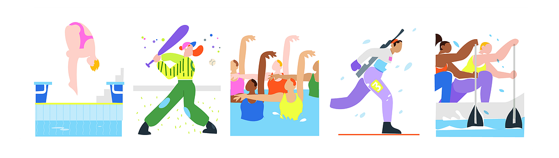 Color keys illustrations