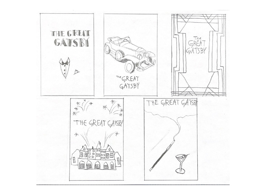 Sketches I made for the front cover/poster