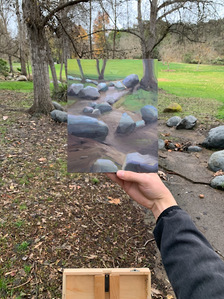 Sean Hnedak San Dieguito Park Rocky Riverbed Oil Painting