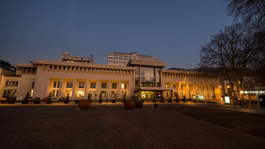 éclairage architecture anciens thermes couleur dynamique nuit