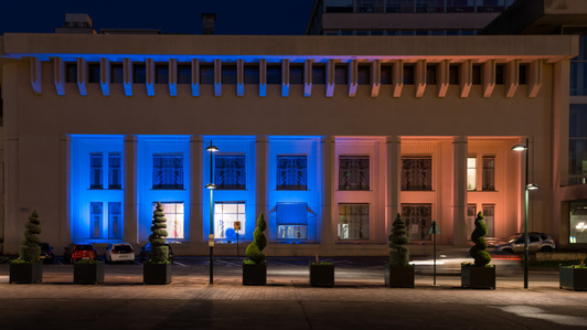 éclairage architecture anciens thermes couleur dynamique nuit