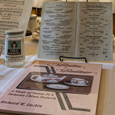 Harvey House, Slaton, Photograph of Display