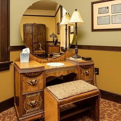 Photograph of Room in the Historic Harvey House Slaton, Near Lubbock, Texas