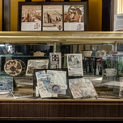 Harvey House, Slaton, Photograph of Display
