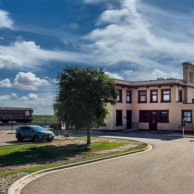 Harvey House Slaton, Exterior Drone Photograph