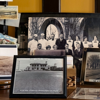 Harvey House, Slaton, Photograph of Display