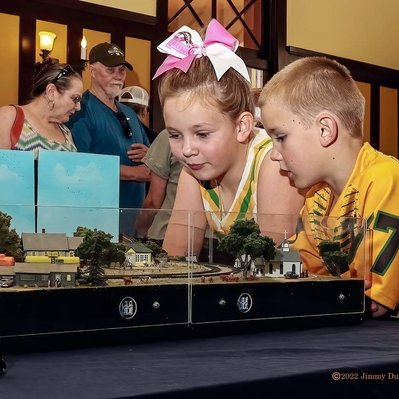 Photographs of the Model Train Show at the Harvey House Slaton