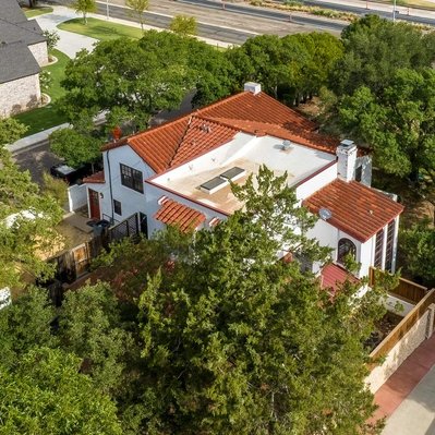 Drone Photograph of Prideaux/Mahon Home, Lubbock, Texas