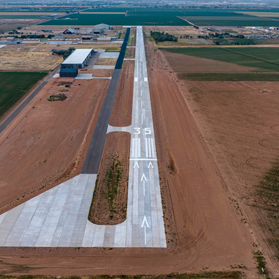 Shooting New LED lights at Lubbock Executive Airport