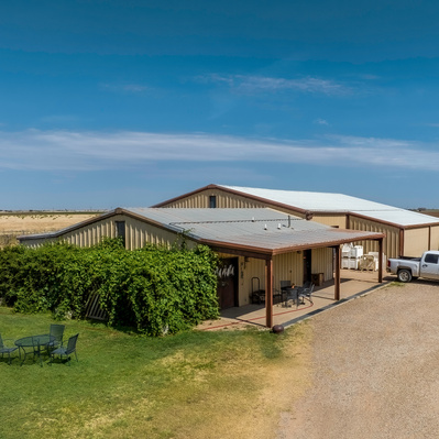 Drone Photo of Pheasant Ridge Winery near Lubbock, Texas