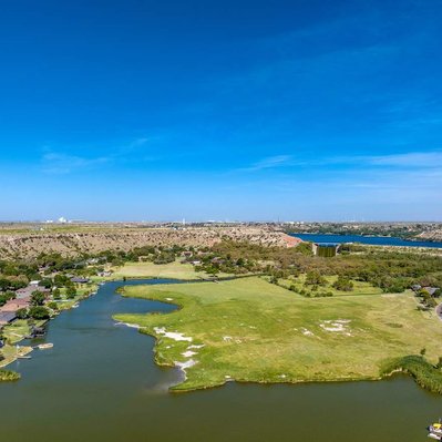Drone Photo of Lake Ransom Canyon with Buffalo Springs Lake in the background