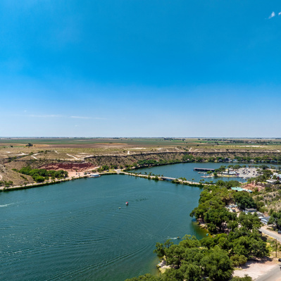 Western View of Buffalo Springs Lake from the Eastern Section
