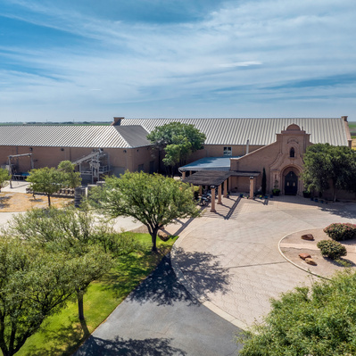 Drone Photograph of English Newsom Cellars, Lubbock, Texas