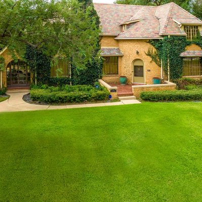 Drone Photograph of Rosenthal/Hackel Brown Home, Lubbock, Texas