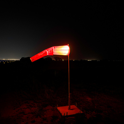 Shooting New LED lights at Lubbock Executive Airport