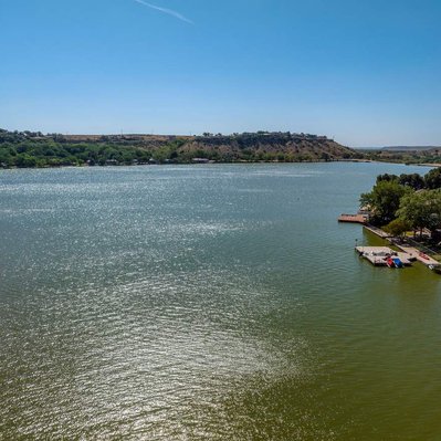 A view towards the small Dam at the end of Lake Ransom Canyon