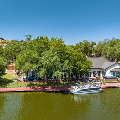 Waterfront home with Small Dock at Buffalo Springs Lake