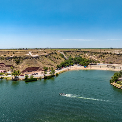 Sandy Beach at Buffalo Springs Lake