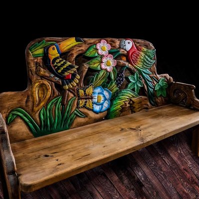 Product Photography of a Bench for Patio Decor, Lubbock, Texas