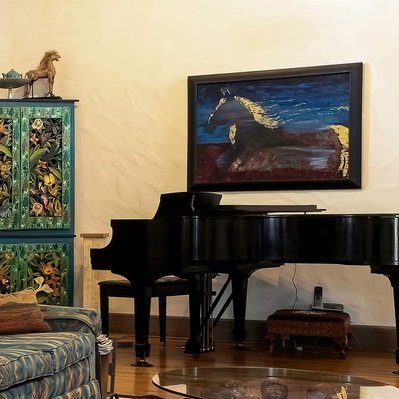 Photograph of Living Room in Holden House, Historical Home in Lubbock, Texas