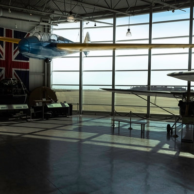 Photograph of a Small Glider on Display