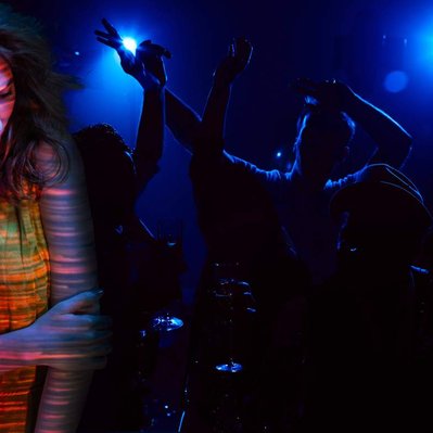 Creative Portrait of a woman in a Club