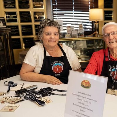 Photos of Harvey House Pancake Fundraiser