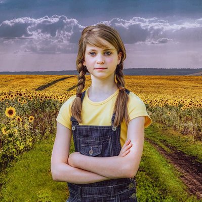 Creative Portrait of a young Girl