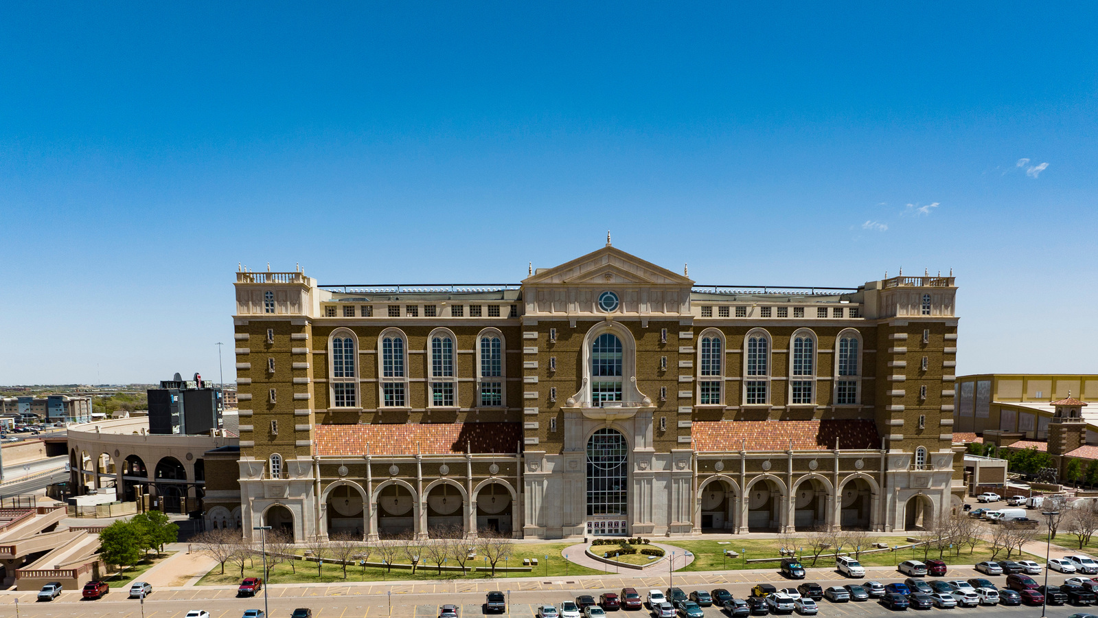 A photo of Texas Tech University's Jones Stadium, home of the Lubbock, TX Red Raiders.