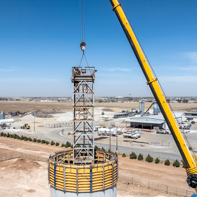 Wolfforth Water Tower Construction