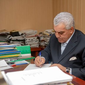 Working Portrait of Dr. Zahi Abass Hawass, at the time, Director of the Supreme Council of Antiquities, Egypt
