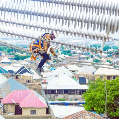 Powerline Project under construction