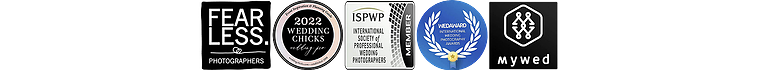 International award badges of a professional wedding photographer Mind On Photography/Ivan Djikaev