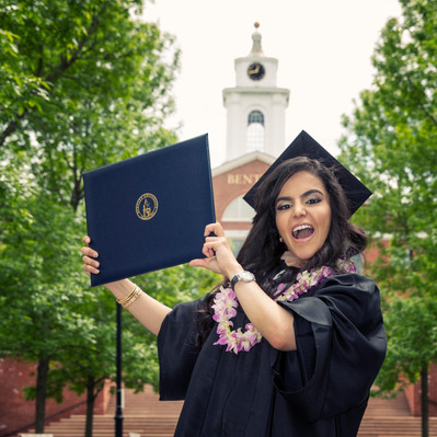 Celebrating graduation photo